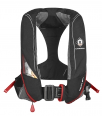 Rettungsweste Crewsaver Crewfit 180 PRO Automatik mit Lifebelt Harness wei rot