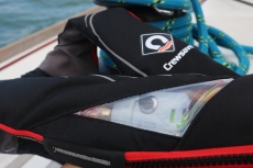 Rettungsweste Crewsaver Crewfit 180 PRO Automatik mit Lifebelt Harness wei rot