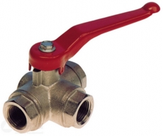 3-Wege-Kugelhähne aus Messing T-Flow 1/4 3-Wege-Kugelhähne aus Messing T-Flow 1/4