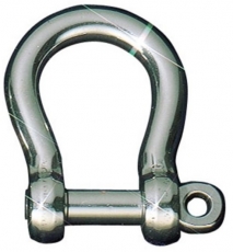 Schäkel geschweift - Edelstahl rostfrei 37 x 16 mm Schäkel geschweift - Edelstahl rostfrei 37 x 16 mm