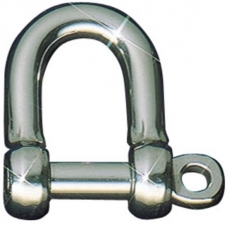 Schäkel gerade - Edelstahl rostfrei 19 x 10 mm Schäkel gerade - Edelstahl rostfrei 19 x 10 mm