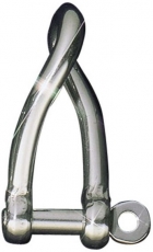 Schäkel gedreht - Edelstahl rostfrei 55 x 20 mm Schäkel gedreht - Edelstahl rostfrei 55 x 20 mm