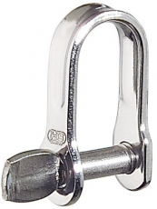Flachschäkel eng - Edelstahl rostfrei, 16 x 8 mm Flachschäkel eng - Edelstahl rostfrei, 16 x 8 mm