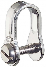 Flachschäkel mit Schraube - Edelstahl rostfrei, 21 x 15 mm Flachschäkel mit Schraube - Edelstahl rostfrei, 21 x 15 mm