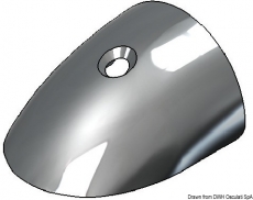 RADIAL Stoßkanten Profil Endstück aus rostfreien Edelstahl für 30mm Profil RADIAL Stoßkanten Profil Endstück aus rostfreien Edelstahl für 30mm Profil
