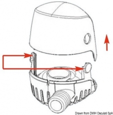 Whale Bilgenpumpen Orca 950 GPH 12 V