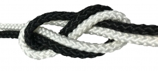 HT-12 geflochtene Polyesterleine 2mm Bruchlast 100kg Schwarz Preis pro 25 Meter