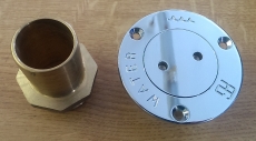 Einfllkappe WATER mit 1 1/2 Zoll Innengewinde mit 38mm Messing-Schlauchtlle