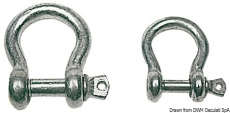 Geschweifter Schäkel aus verzinktem Stahl 25 mm Geschweifter Schäkel aus verzinktem Stahl 25 mm