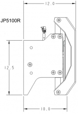Seastar Electro hydraulic Jack Plate powerlift 10 Inch setback