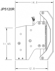 Seastar Electro hydraulic Jack Plate powerlift 12 Inch setback