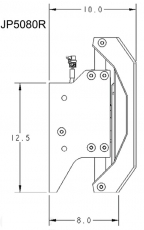 Seastar Xtreme Electro hydraulic Jack Plate powerlift 8 Inch setback