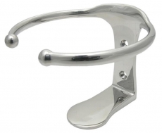 Glashalter Aus hochglanzpoliertem rostfreiem Stahl AISI 316.