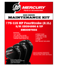 Mercury Original Wartungsset 300 Stunden 75-115PS 2,1L 8M0097855