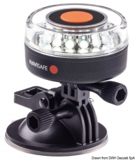Positionslampe Navisafe 360 Grad Navilight, weiß m. Saugnapfanschluss Positionslampe Navisafe 360 Grad Navilight, weiß m. Saugnapfanschluss
