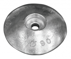 Ruderblatt und Trimm Anode schwere Ausführung Durchmesser 90mm Aluminium Ruderblatt und Trimm Anode schwere Ausführung Durchmesser 90mm Aluminium