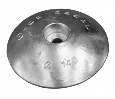 Ruderblatt und Trimm Anode schwere Ausführung Durchmesser 140mm Zink Ruderblatt und Trimm Anode schwere Ausführung Durchmesser 140mm Zink
