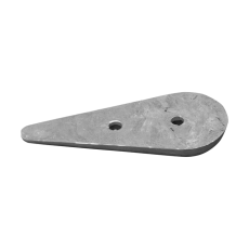 Plattenanode Tropfenform 136X58X14 Zink