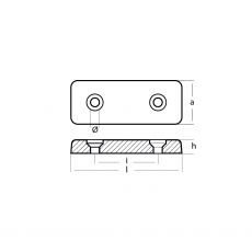 Plattenanode 81x32,1x10 Zink
