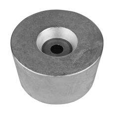 Plattenanode Anodes Vetus round anode with steel insert Durchmesser 78 H45 Aluminium