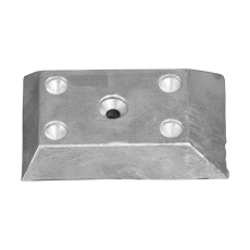 Plattenanode Plate for Hulls 122x81x20 1 Loch Zink Plattenanode Plate for Hulls 122x81x20 1 Loch Zink