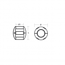 Wellenanode Standard shaft anodes Magnesium Welle 19mm