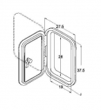 Kunststoff Deckel 280 x 180 mm 1 x Verschluss Kunststoff Deckel 280 x 180 mm 1 x Verschluss
