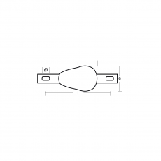 Anoden fr Bolzenmontage tear drop bolt on 200mm 0,70kg Magnesium