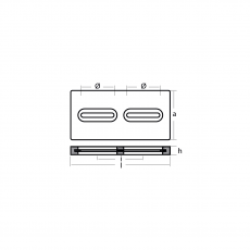 Anoden anschraubbar Plattenanoden USA plate 305X152X25 Aluminium