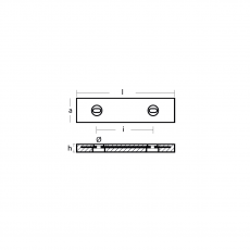 Anoden anschraubbar Plattenanoden Bolt on Bar Vetus Type 320x78x35 Magnesium