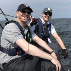 Automatik Weste Secumar Survival 275 dunkelblau/orange