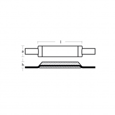 Anschwei Anode ingot type Series 00380 mit Lasche Tecnoseal Aluminium 4,50 Kg