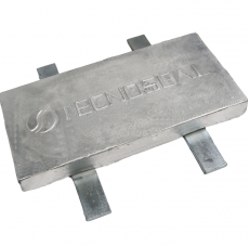 Anschweiß Anode quadratisch mit 2 Bändern Tecnoseal Magnesium 3,25 Kg Anschweiß Anode quadratisch mit 2 Bändern Tecnoseal Magnesium 3,25 Kg
