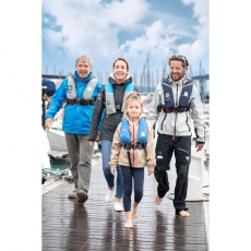 Automatik Weste Secumar Ultra 170 Harness hawaiian ocean/hellgrau/orange