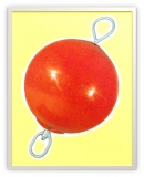 Anker Boje  400 x 760mm mit Stange Farbe: rot Standard mit PE Schaum gefllt