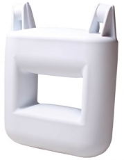 Treppenfender 1-Stufen: 25 x 12 x 36 cm - 2,0 kg Farbe: weiß Treppenfender 1-Stufen: 25 x 12 x 36 cm - 2,0 kg Farbe: weiß
