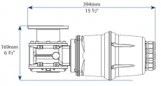 Ankerwinde Lewmar VX3 GD Kettennuss und Verholspill fr Kette DIN766 8mm