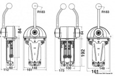 Zweihebelschaltung B 322 Ultraflex Einmotorig Gas und Schalthebel Lauf: Einzel