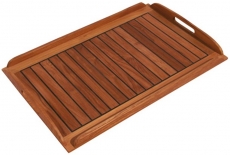Teak Tablett Typ gefugt Abmessung 58x38cm Teak Tablett Typ gefugt Abmessung 58x38cm