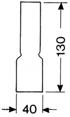 Lampenzylinder 10&quote; 40x130mm fr Petroleumlampen LG10130