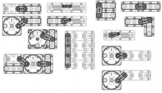 5 Verbindungsschienen Fabr.-Nr. 779-LB-2-B Typ mittel fr 8 und 10mm Bolzen