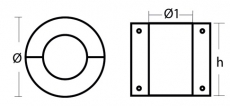 Shaft Anode Standard Zink Welle 105mm