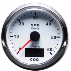 Silverline GPS Tachometer WEMA 60kn - 110km/h weiß Silverline GPS Tachometer WEMA 60kn - 110km/h weiß