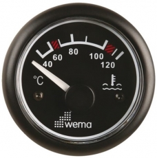 Wassertemperatur Anzeige WEMA Serie Black White schwarz Wassertemperatur Anzeige WEMA Serie Black White schwarz