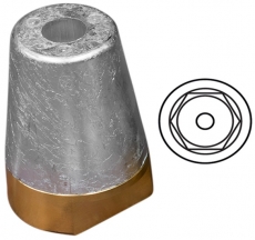 Radice Propeller Anode Typ Exagonal shaft 22-25mm Zink / Messing 3/4'' W Radice Propeller Anode Typ Exagonal shaft 22-25mm Zink / Messing 3/4'' W