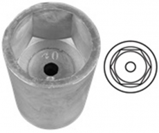 Radice Propeller Anode Typ Exagonal shaft 35mm Zink / Messing Durchmesser 10mm