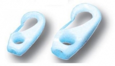 Schnapphaken Weies Nylon = 8 mm