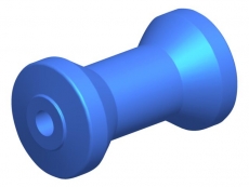 Kielrolle aus Polyurethan Lnge 95mm Schaftdurchmesser 16mm