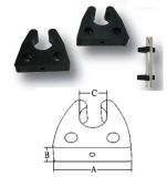 Gummi-Halter fr Rohr 22~25 mm