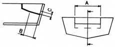 UC128-OBF/1 Zylinder Frontmontage fr Auenbordersysteme
